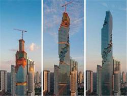 泰國最高摩天大樓終於完工，不過看起來怎麼好像「還沒蓋好」…等到晚上就知道有多酷了！