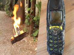 哀鳳7問世前，蘋果產品與Nokia 3310對決，沒想到不死機神燒到快融了還能電話響！