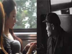 70歲老人和20歲少女在火車上的談話！當少女“彎下腰”後所有人都被震撼了....