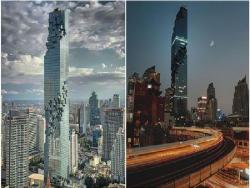 泰國第一高樓完工，被人抨擊「偷工減料」像被『炸過』一樣不吉利，沒想到一到夜晚全曼谷人都瘋狂了...！！