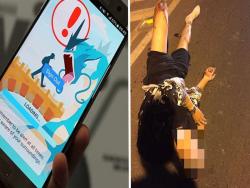 《Pokemon go》在台灣才開第一天，街頭就出現了撞到膝蓋爆開的犧牲者