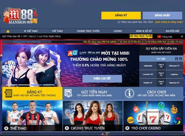 Sản phẩm cá cược tại nhà cái M88