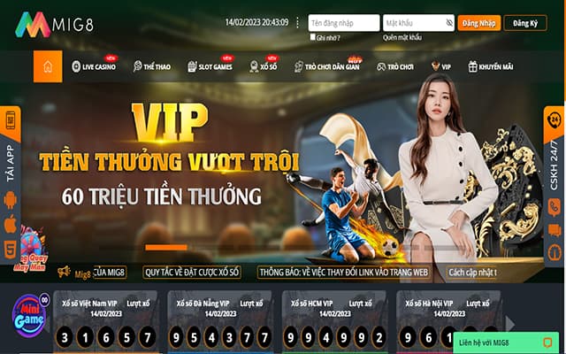 Mig8 – Nhà cái trả thưởng tỷ lệ cao ngất ngưởng