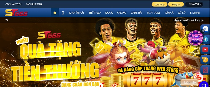 Cách đăng ký/đăng nhập nhà cái ST666