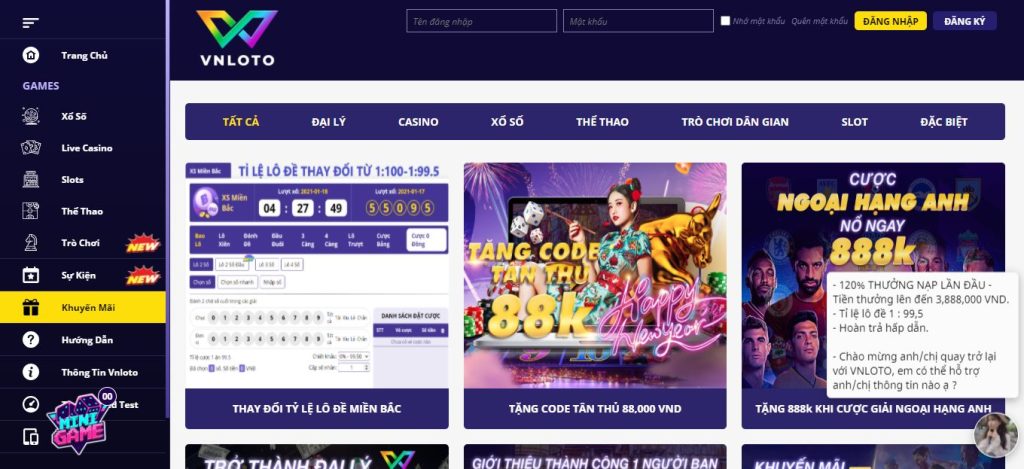 Cách đăng ký/đăng nhập nhà cái Vnloto