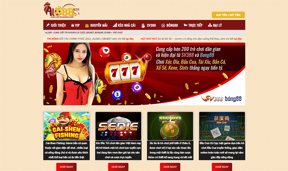Giới thiệu tổng quan nhà cái uy tín Alo88